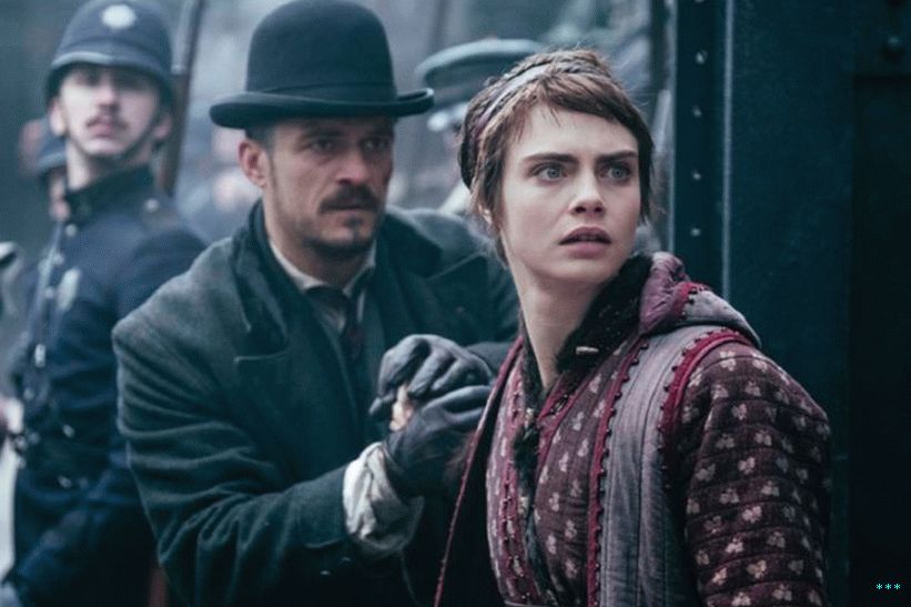 Orlando Bloom in Cara Delevingne sta v filmu Carnival Row kot človeška detektivka in begunska vila.